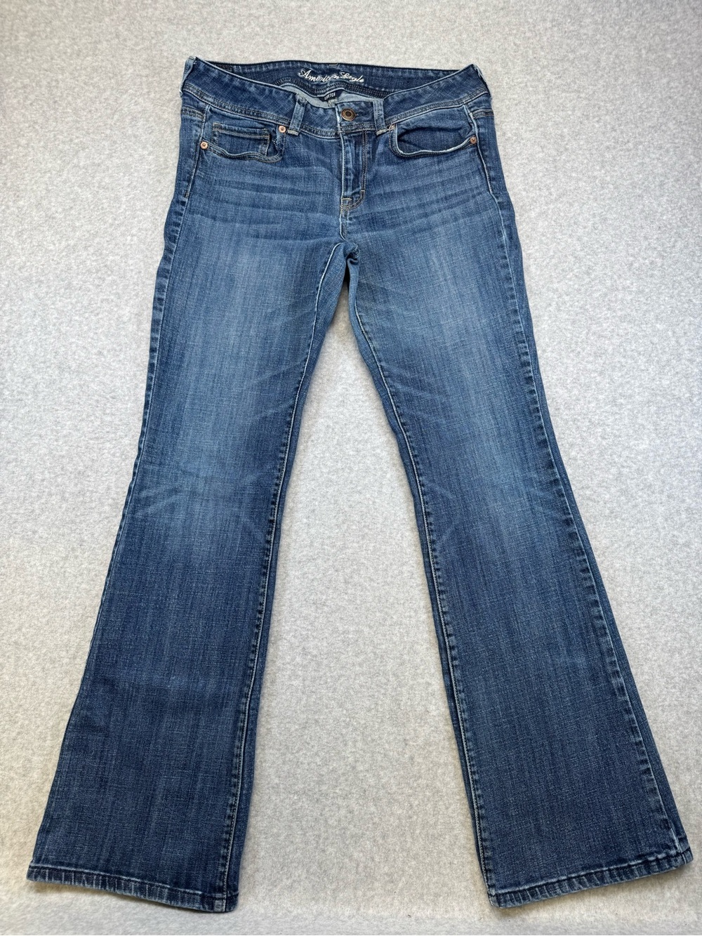 American Eagle Bootcut Women’s Dark Blue Bootcut Jeans-  12 Long